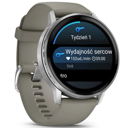 Smartwatch Garmin Venu 4 45 mm srebrny zegarek sportowy 010-03014-01
