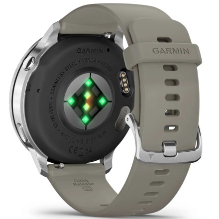 Smartwatch Garmin Venu 4 45 mm srebrny zegarek sportowy 010-03014-01