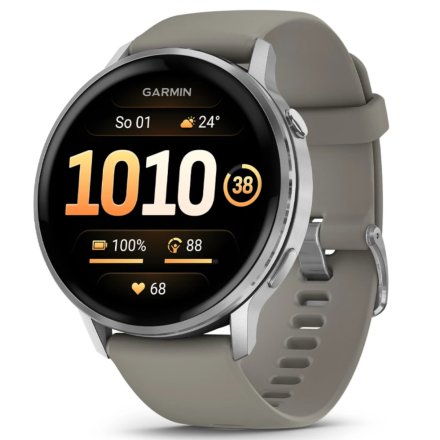 Smartwatch Garmin Venu 4 45 mm srebrny zegarek sportowy 010-03014-01