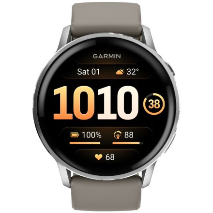 Smartwatch Garmin Venu 4 45 mm srebrny zegarek sportowy 010-03014-01