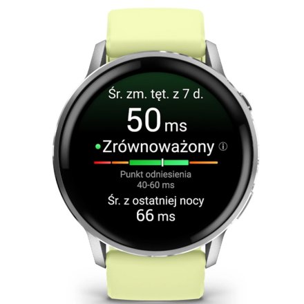 Smartwatch Garmin Venu 4 45 mm srebrno-żółty zegarek sportowy 010-03014-02