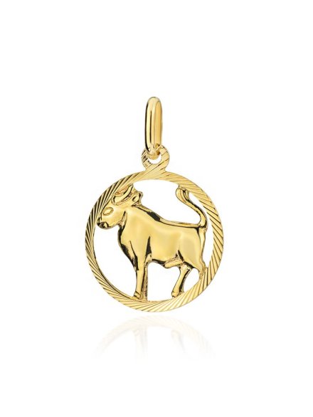Zawieszka złota znak zodiaku BYK • Złoto 585 0.81 g