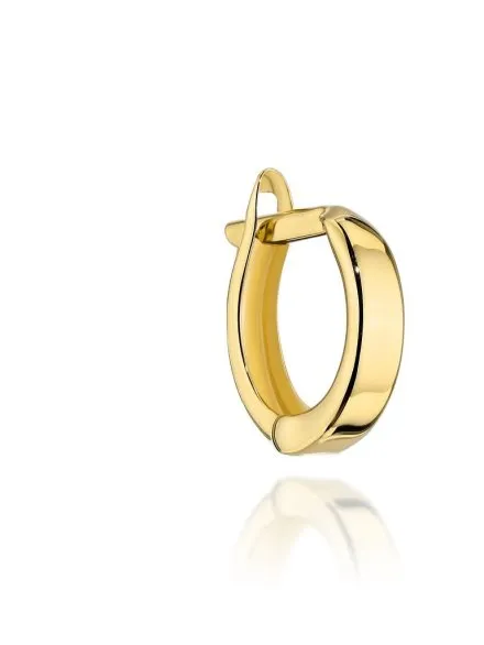 Kolczyki złote gładkie kółeczka • Złoto 585 0.92 g