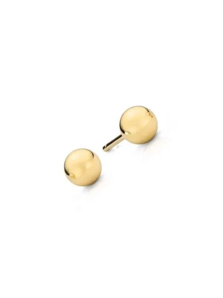 Kolczyki złote kulki super lekkie 5 mm • Złoto 333 0.37 g