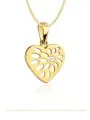 Zawieszka złota wzorzyste serduszko z cyrkonią  • Złoto 585 0.65 g