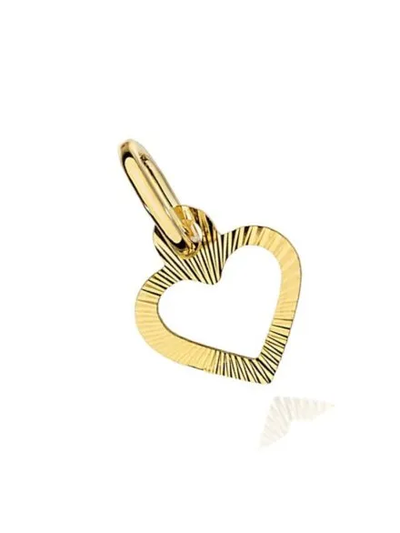 Zawieszka złota małe serduszko diamentowane kontur  • Złoto 585 0.25 g