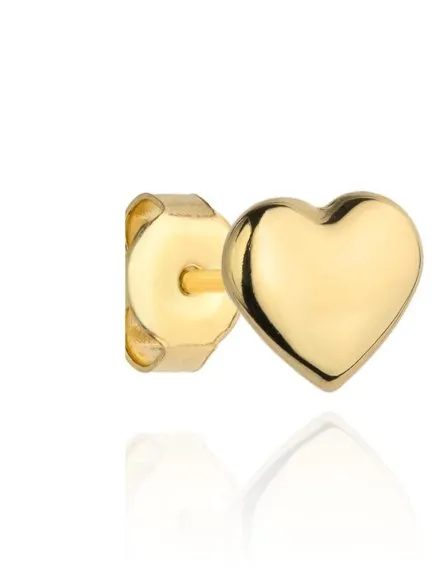 Kolczyki złote super lekkie serduszka • Złoto 585 0.51 g