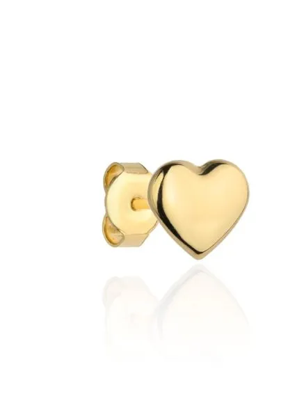 Kolczyki złote super lekkie serce • Złoto 585 0.47 g