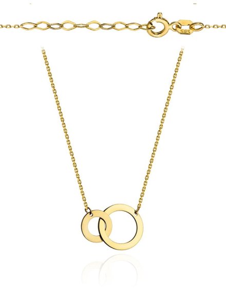 Naszyjnik złoty klanówka super lekka • Złoto 585 0.95 g 