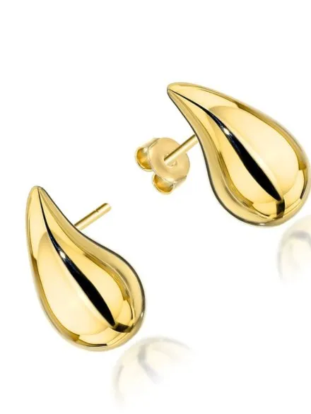 Kolczyki złote krople • Złoto 585 1.78 g