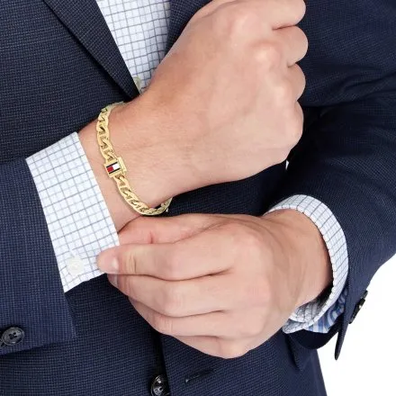 Tommy Hilfiger Oceanic bransoletka męska złota 2790646