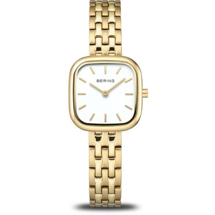 Bering Classic zegarek damski kwadratowy złoty 17926-734 
