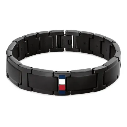 Tommy Hilfiger JAMESON bransoletka męska czarna 2790659