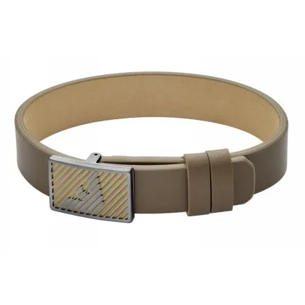 Emporio Armani Eagle Logo bransoletka męska skórzana EGS3240060