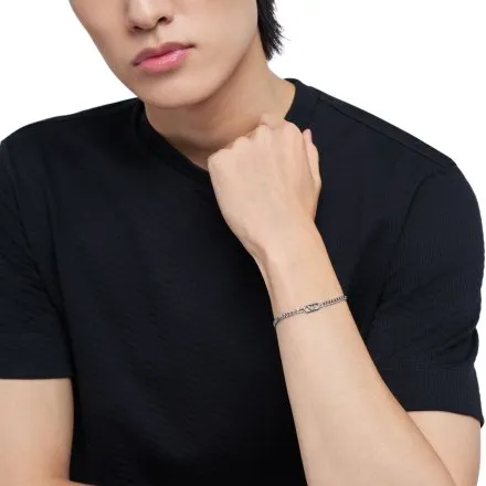 Emporio Armani Eagle Logo bransoletka męska stalowa EGS3247040