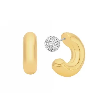 Michael Kors Premium kolczyki damskie złote kółka MKJ8510931