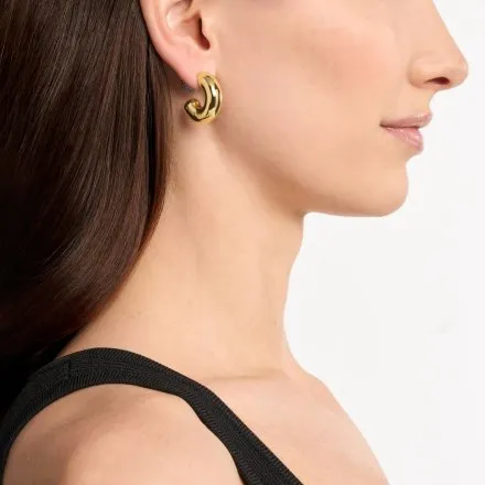 Michael Kors Premium kolczyki damskie złote kółka MKJ8510931