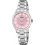Festina Swiss Made Zegarek damski srebrny z różową tarczą 20068/3