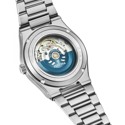 Festina Swiss Made Automatic Zegarek Męski z zieloną tarczą na bransolecie 20083/3