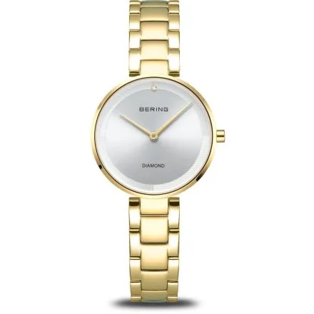 Bering Classic zegarek damski złoty na bransolecie 17529-730