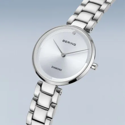 Bering Classic zegarek damski srebrny na bransolecie 17529-700