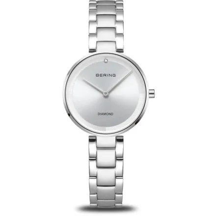 Bering Classic zegarek damski srebrny na bransolecie 17529-700