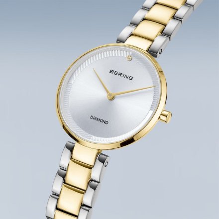 Bering Classic zegarek damski złoto-srebrny na bransolecie 17529-710