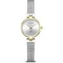 Bering Classic zegarek damski srebrno-złoty na bransolecie mesh 17724-010