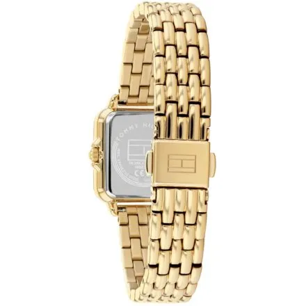 Tommy Hilfiger MIA zegarek damski złoty kwadrat zielona tarcza 1782858 