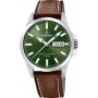 Festina Classic Zegarek Męski srebrny z brązowym paskiem 20358/5