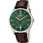 Festina Classic Zegarek Męski srebrny z brązowym paskiem 20426/8