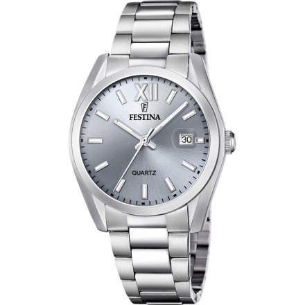 Festina Classic Bracelet Zegarek Męski ze srebrną tarczą na bransolecie 20707/1