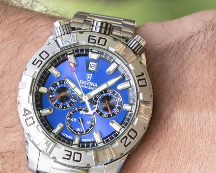 Festina The Originals Zegarek Męski na bransolecie z niebieską tarczą 20743/3