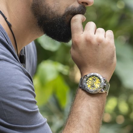 Festina The Originals Zegarek Męski na bransolecie z żółtą tarczą 20743/4