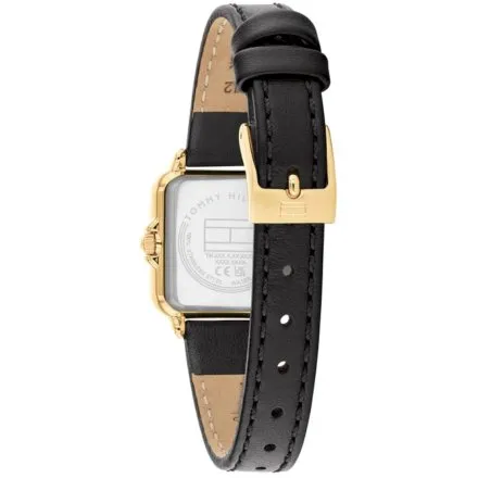Tommy Hilfiger MIA zegarek damski złoty na czarnym pasku 1782835 