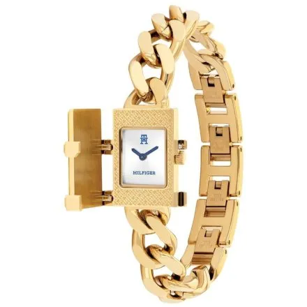 Tommy Hilfiger TH85 zegarek damski złoty prostokątna tarcza 1782823  