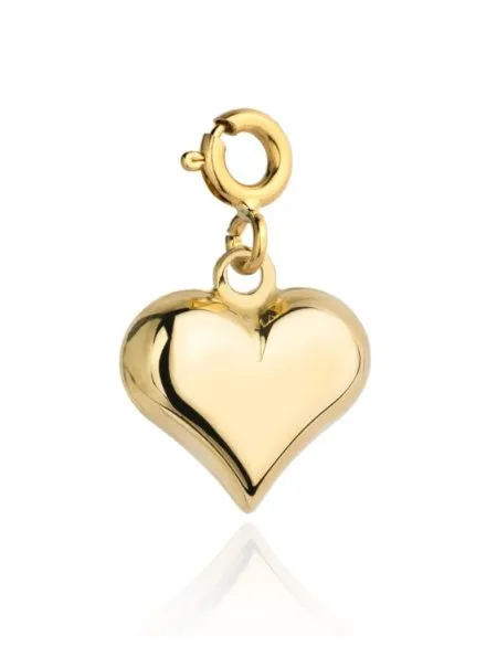 Zawieszka charms małe serce • Złoto 585 0.79 g