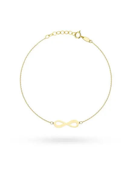 Bransoletka złota znak nieskończoności • Złoto 585 0.68 g