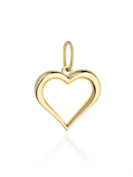  Zawieszka złota kontur serca • Złoto 585 0.42 g