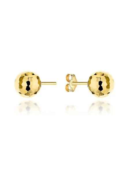 Kolczyki złote kulki party 8 mm • Złoto 333 0.69 g