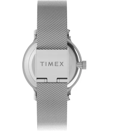 Timex City Transcend TW2U92900 srebrny zegarek damski kolorowe kryształy