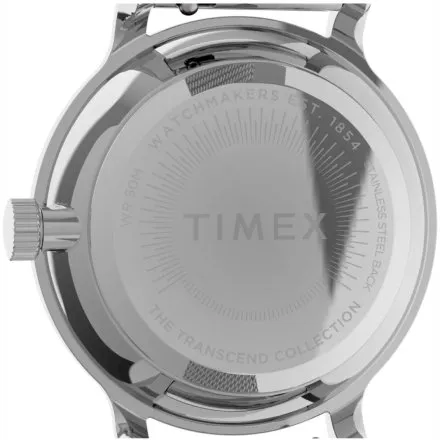 Timex City Transcend TW2U92900 srebrny zegarek damski kolorowe kryształy