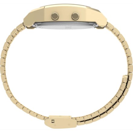 Timex T80 TW2V74300 retro złoty zegarek na bransolecie z wyświetlaczem