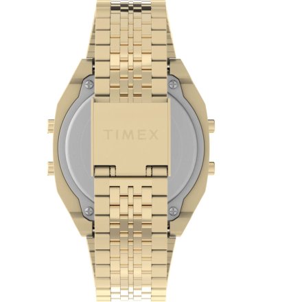 Timex T80 TW2V74300 retro złoty zegarek na bransolecie z wyświetlaczem