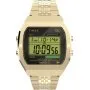 Timex T80 TW2V74300 retro złoty zegarek na bransolecie z wyświetlaczem