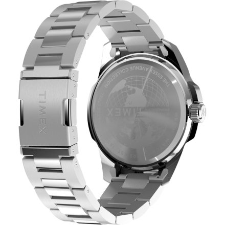 Timex Essex Day and Date TW2Y21000 Męski zegarek srebrny na bransolecie