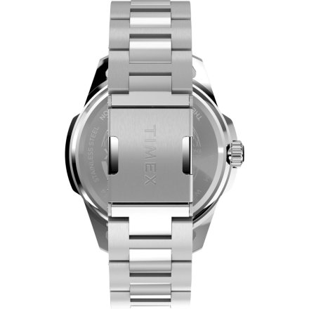 Timex Essex Day and Date TW2Y21000 Męski zegarek srebrny na bransolecie