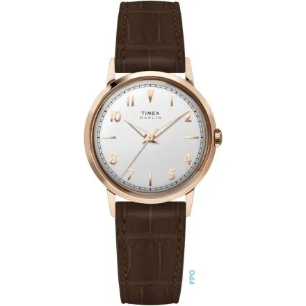 Timex Marlin TW2Y37700 retro damski zegarek brązowy