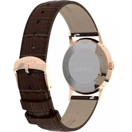 Timex Marlin TW2Y37700 retro damski zegarek brązowy