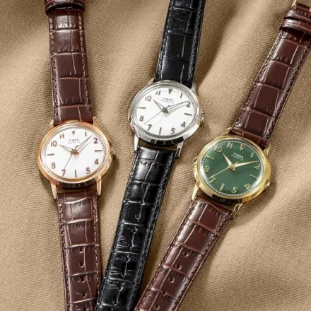 Timex Marlin TW2Y37700 retro damski zegarek brązowy